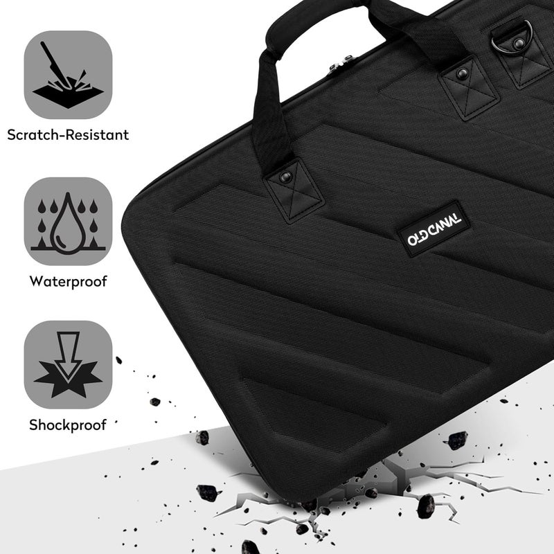 Old Canal Mixer Travel Case, Carrying Storage Bag Compatible with DJ Controller for DDJ-SR/SR2/REV1/Denon MC4000/Numark NVII/Mixtrack Pro3/Hercules Inpulse 500/NV Platinum (Mixing Board Not Included) - Image 4